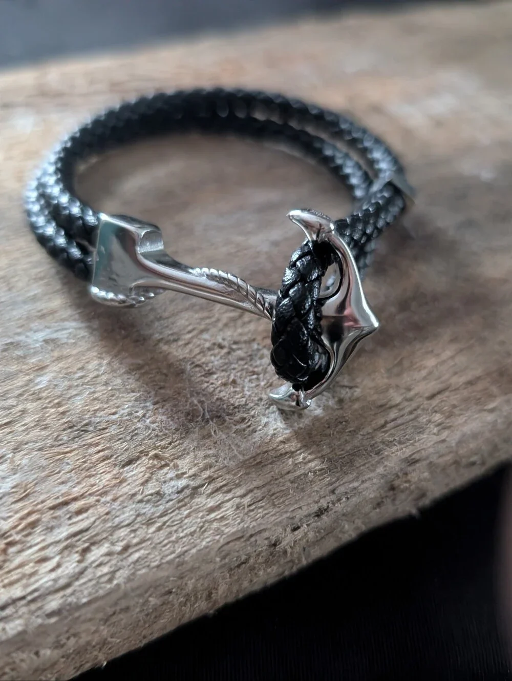 Men's Adornia Stainless Steel Braided Hook Bracelet